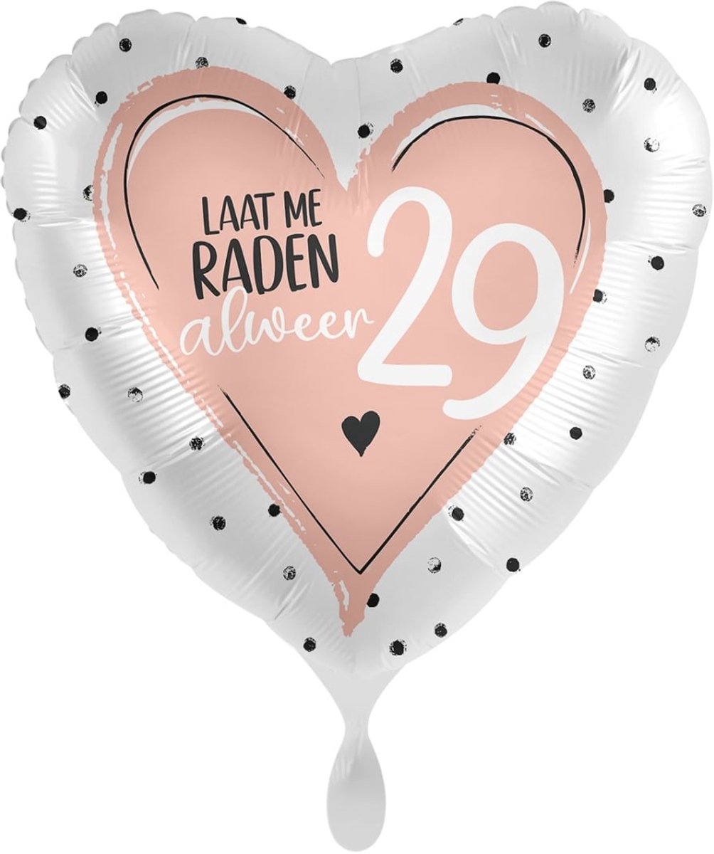Folieballon - Laat me raden, alweer 29 - 43cm - verjaardag felicitatie gefeliciteerd