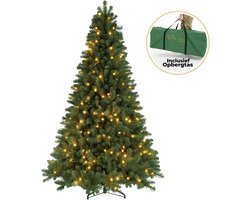 Ozocozy Kunstkerstboom - Kerstboom - 300 cm - Kunstkerstboom met LED-verlichting - Kerstboom met verlichting - 1200 LED lampjes - 3500 Takken - Kerst - Inclusief opbergtas