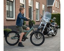2Cycle Biker kinderfiets 18 inch (5 tot 7 jaar) voor jongens groen