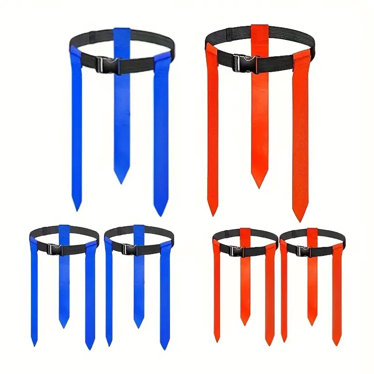 6 stuks voetbalriemen voor buitentraining, verbetering van de tackle en dynamische bewegingen - gemengde kleuren, geweldig voor Halloween, Kerstmis, Nieuwjaar, voetbalaccessoires, verbetering van de tackle