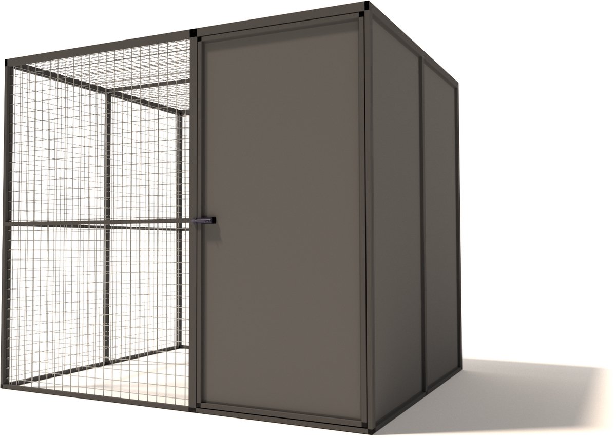 Glorenza Aluminium Yara met dichte sluis - 206x176x178
