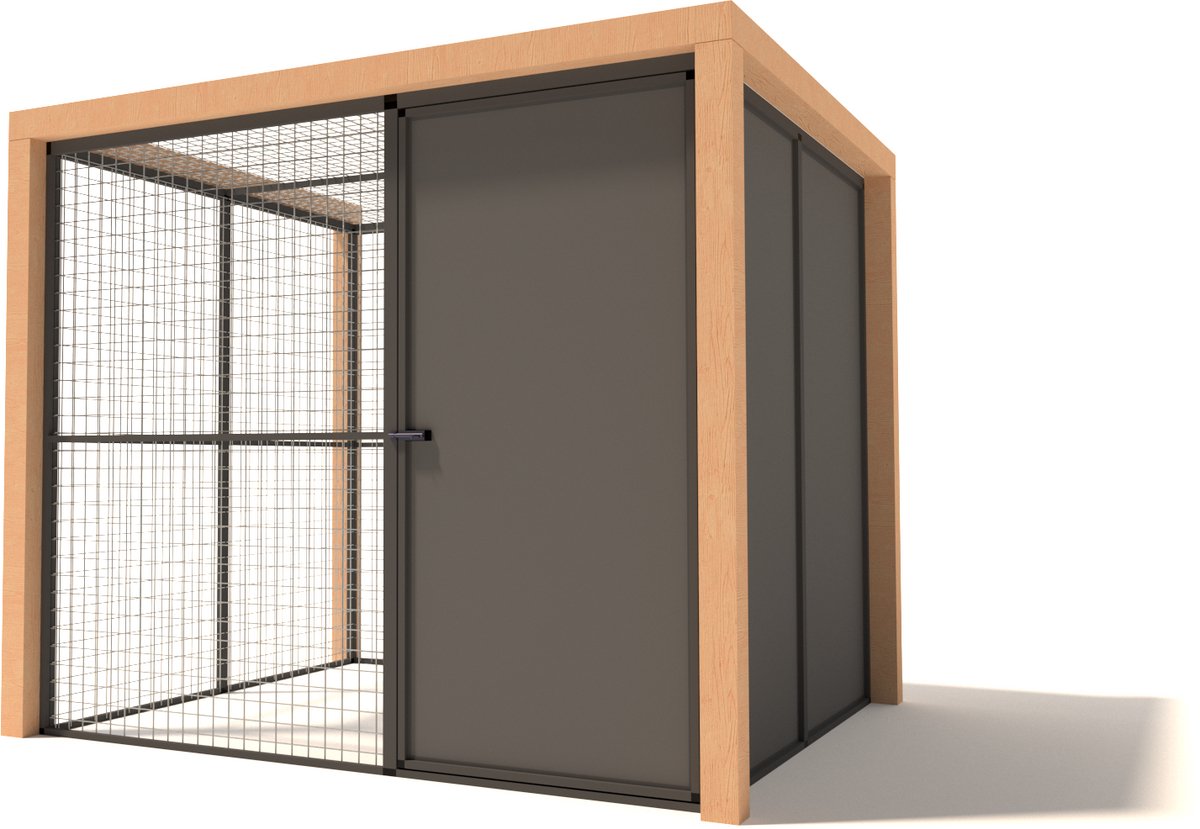Glorenza Aluminium Noor - 224x190x187 Met dichte sluis