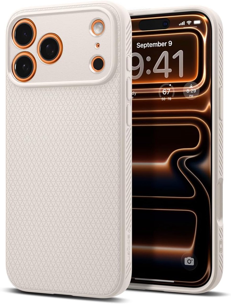 Spigen Liquid Air Apple iPhone 17 Pro Hoesje Back Cover Titanium