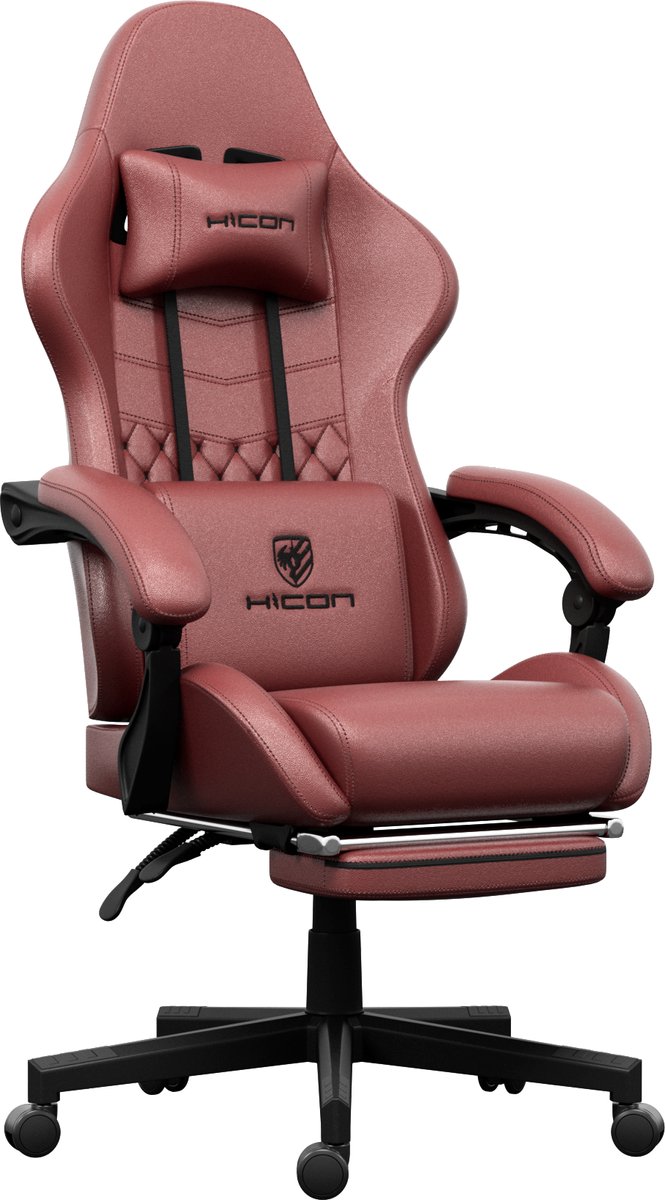HICON® Vittoria Gamingstoel Ergonomisch Rood - afbeelding 2