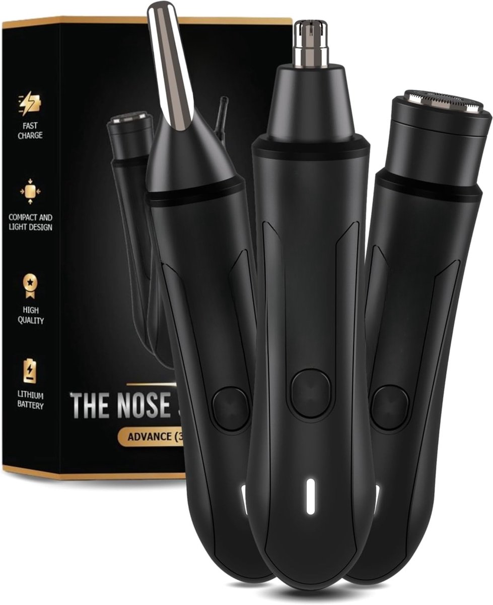 Solacis Neustrimmer - Oortrimmer - Neushaar trimmer - Neus tondeuse - Gezichtsverzorging - Mannen - Dames - Elektrisch - Grooming - Must have!