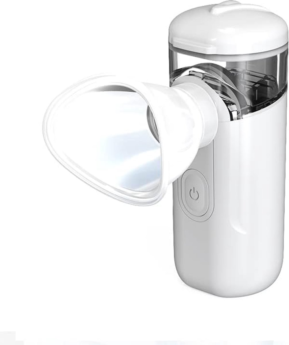 Mini-oogvernevelaar, oplaadbaar, oogmassager, elektrische oogwasmachine, draagbare verstuiver, oogspa, vermoeidheidsverlichting, vernevelaar voor het oog (wit)