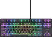 Trust GXT 864 Cada - Clavier Gaming compact TKL - Siècle des Lumières RGB personnalisable - Interrupteurs tactiles - PC/PS5 - Qwerty US - Zwart