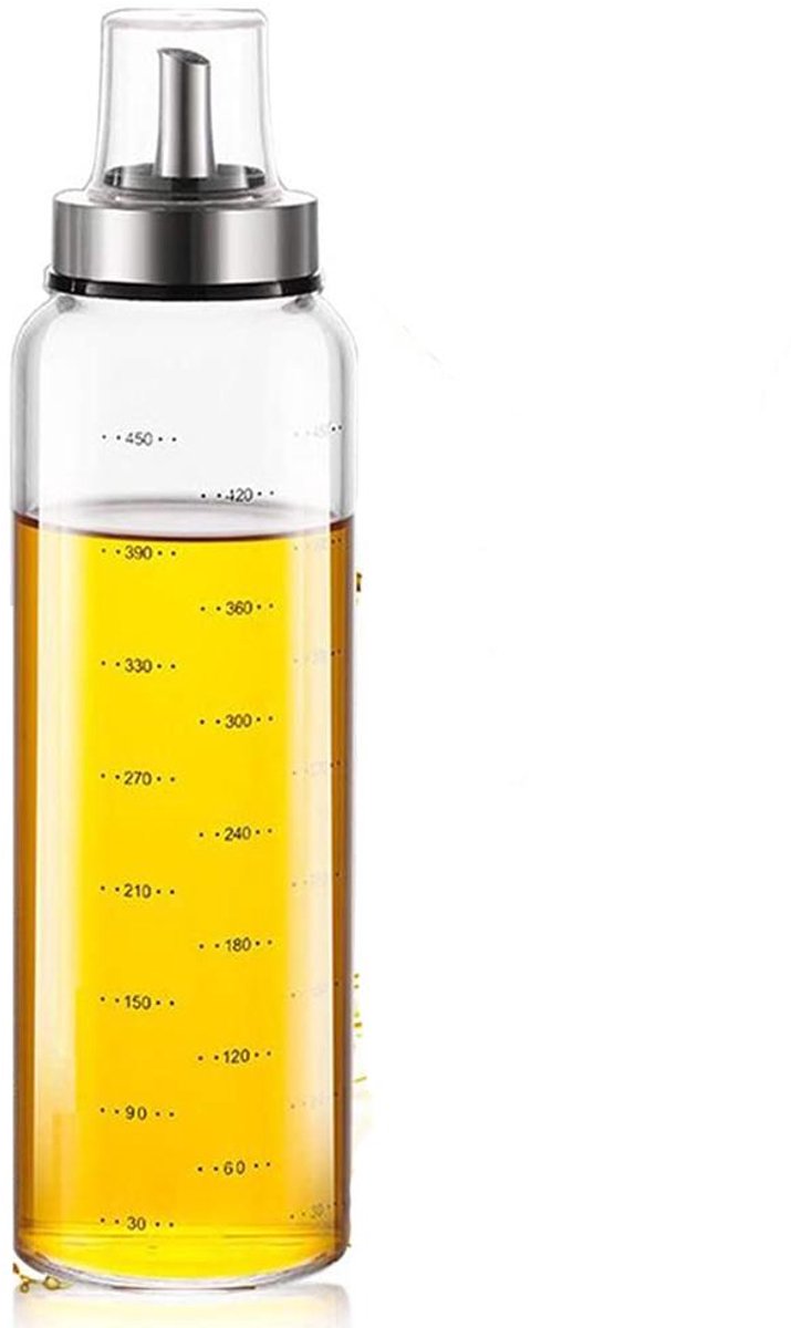 Olivenölflasche - Glas - 500 ml Olie fles met schenktuit - 1 - Keuken & Eettafel, transparant