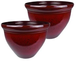 Plantenbak Warm Rood 16 Inch voor Binnen en Buiten