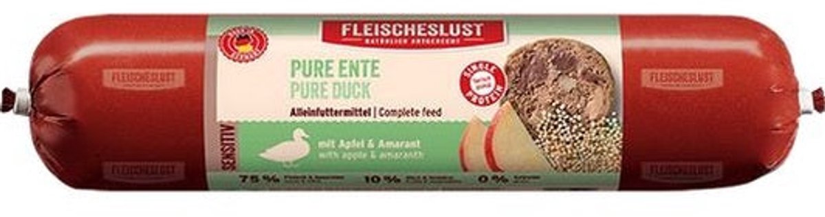 Fleischeslust Fleischeslust Sensitiv 800g | Pure Ente mit Apfel & Amaranth