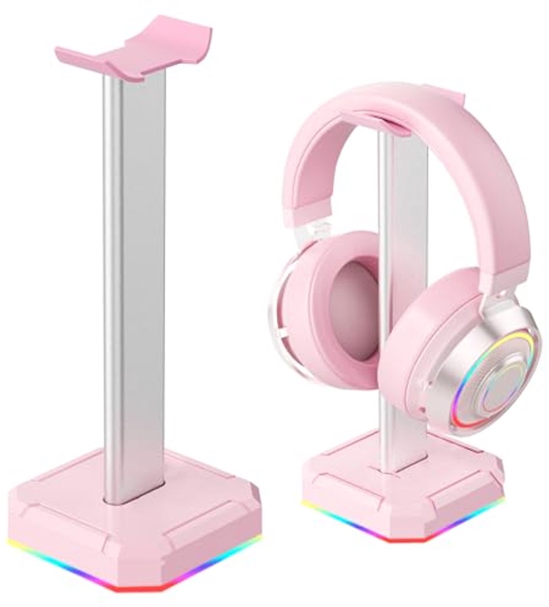 Gaming hoofdtelefoonstandaard met RGB verlichting en flexibele steun