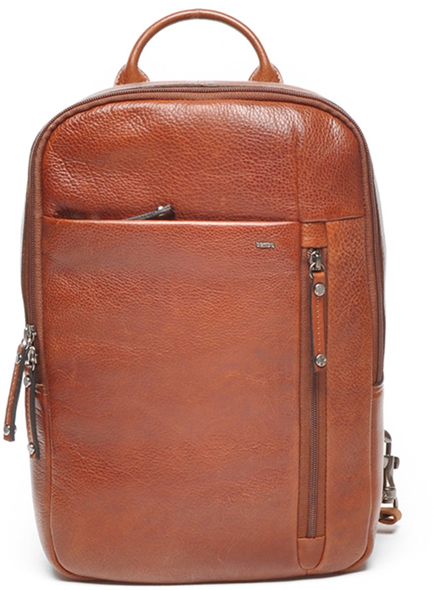 Berba | Lucca | Mini rugzak | Rugzak 11 inch | Heren | Brandy | Cognac | Leer