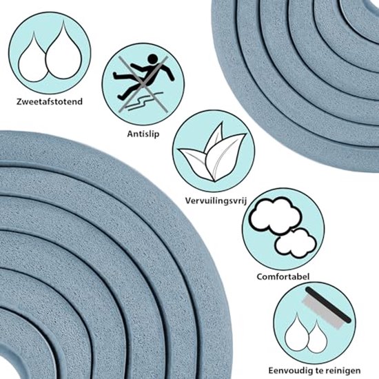Yoga Mat 183 x 60 cm - Antislip en Huidvriendelijk - Fitness Matte met Draagriem voor Thuis en Gym — afbeelding 5