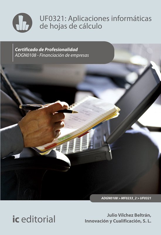 Aplicaciones informáticas de hojas de cálculo. ADGN0108 - cover