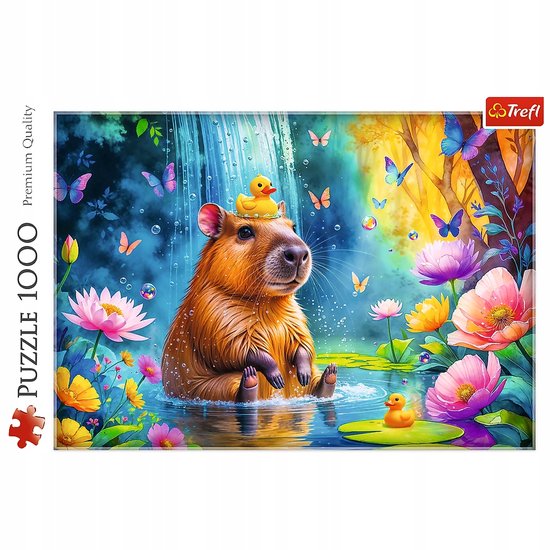 Trefl Capibara Puzzel 1000 Stukken - Adembnemend Natuurlandschap van Merkloos — afbeelding 3