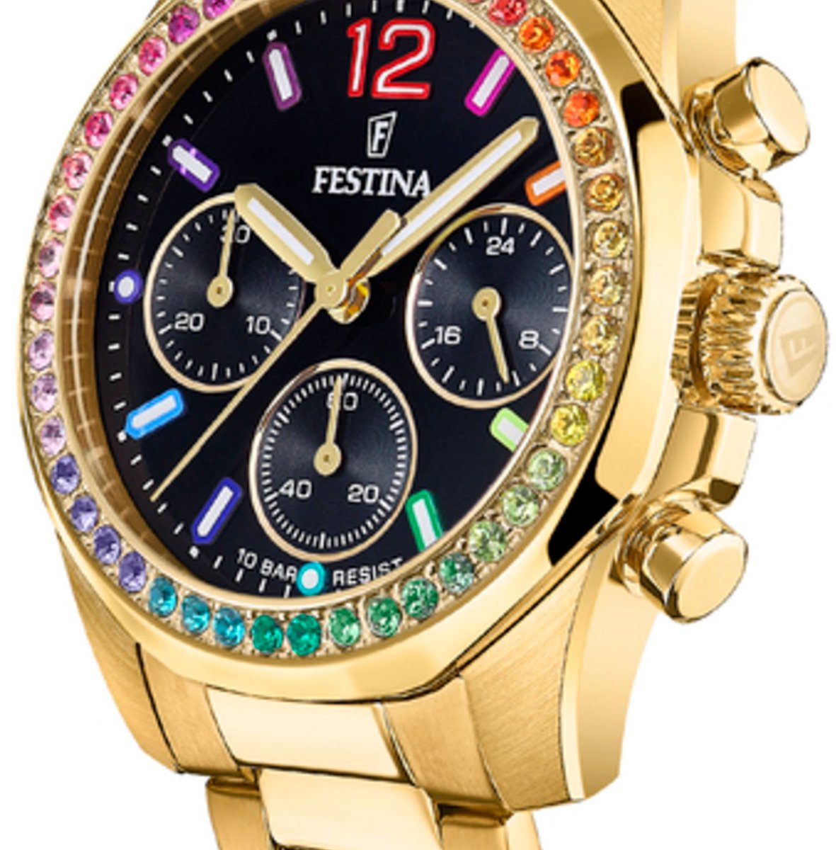 Festina Boyfriend Rainbow Chrono F20609-3 vrouwen horloge