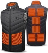 Nieuwe USB elektrisch verwarmd vest winter slimme verwarming jassen mannen vrouwen thermische warmte kleding plus size jachtjas | NL