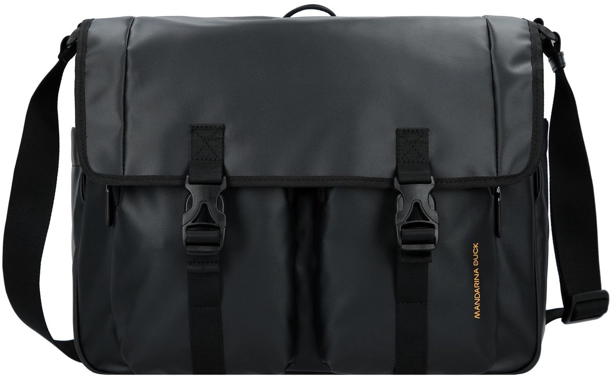 MANDARINA DUCK schoudertas Eco Coated Messenger Bag Duck Yellow geel