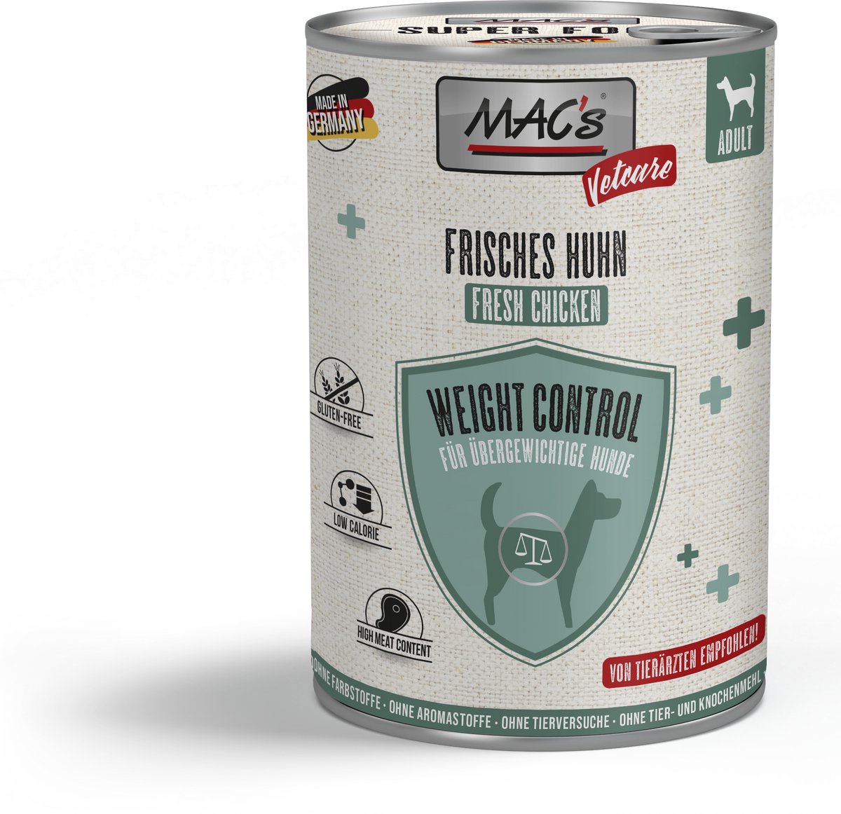 MAC's DOG Vetcare - Blik Gewichtscontrole - 400g