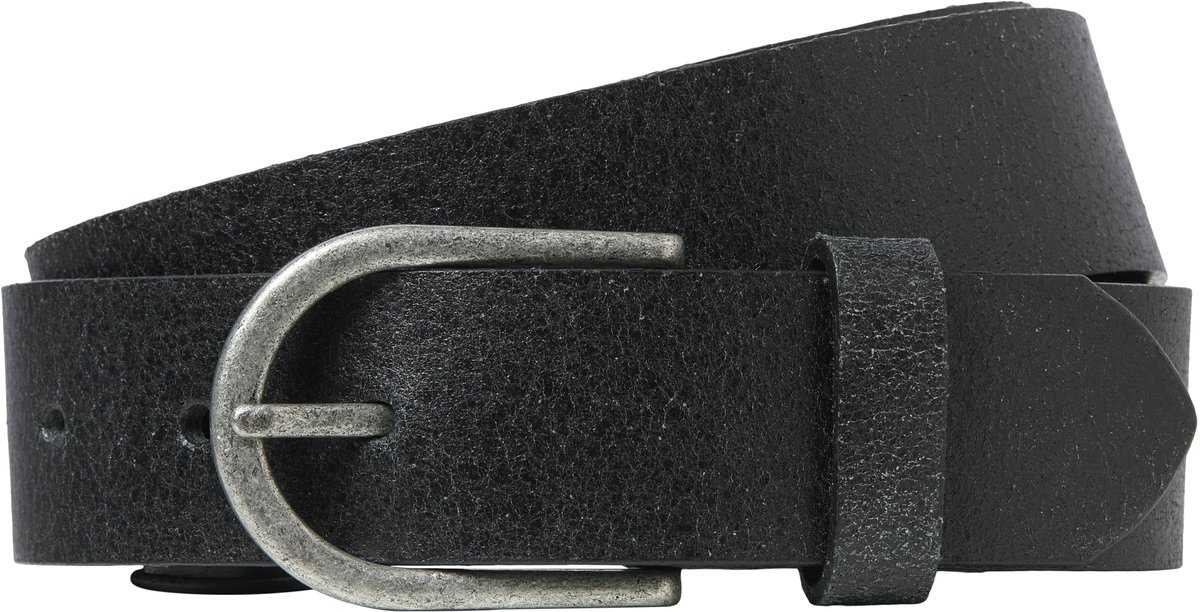 Jack & Jones Heren Plus Size Riem JACBENSON Leer Zwart - 110
