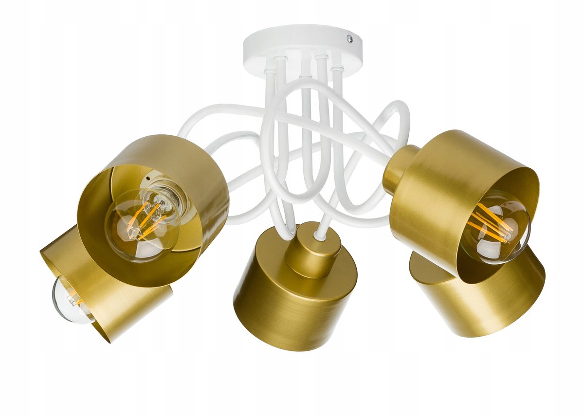 Gouden Loft Hanglamp Metaal 5x E27 - Stijlvol en Modern