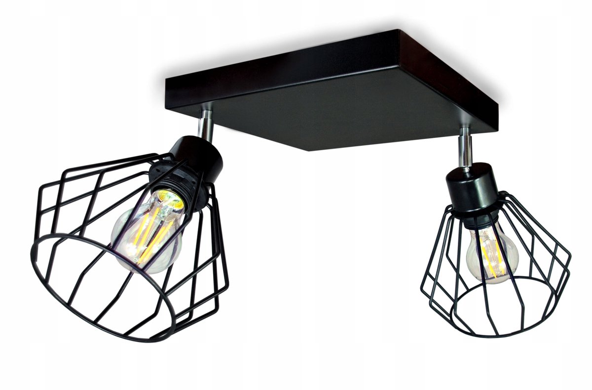 Moderne Plafondlamp Bryant 2 Zwart - Verstelbaar