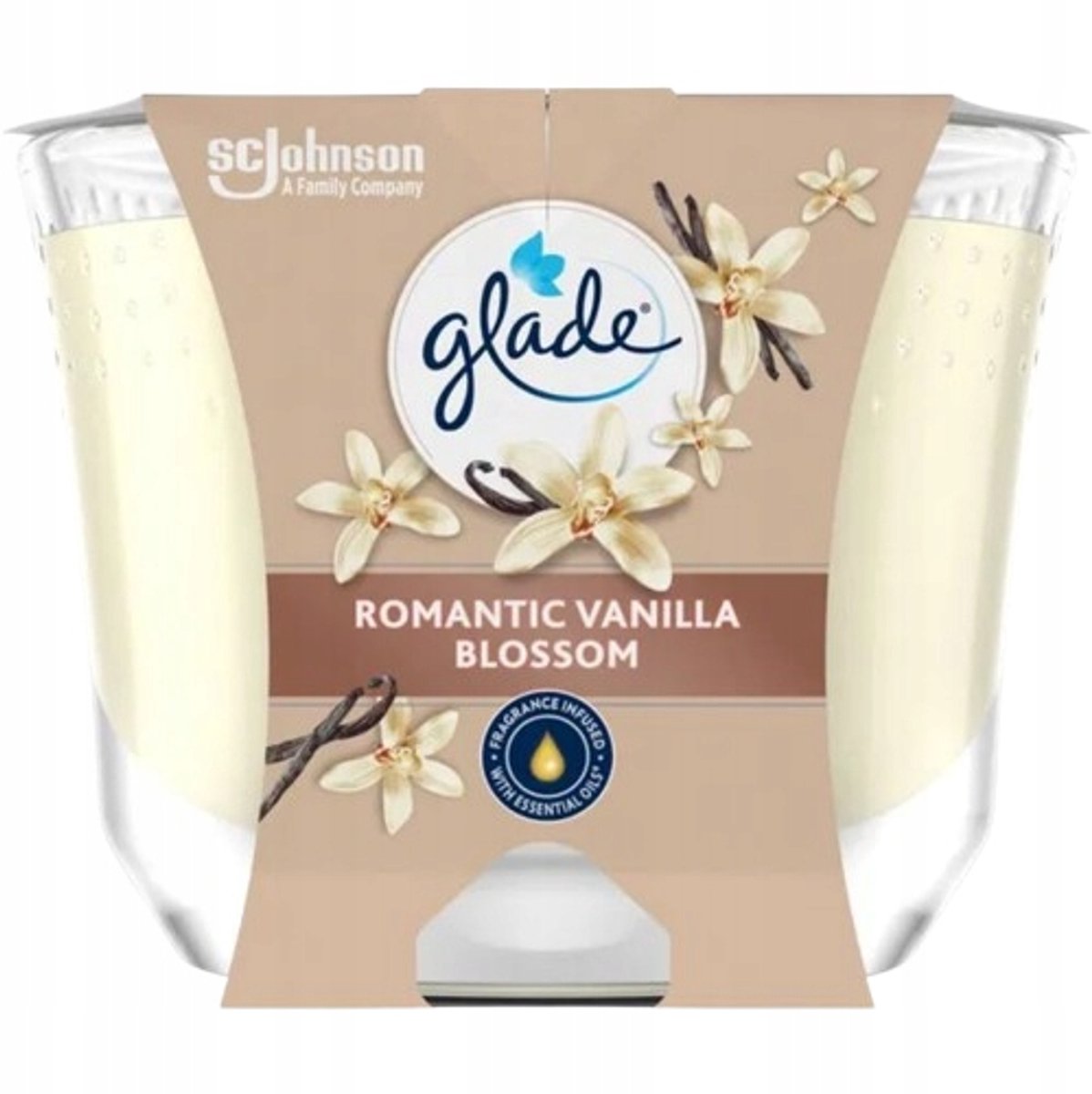 Glade geurkaars Romantische Vanillebloesem 204g - Langdurige geur