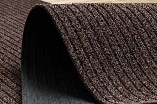 rugsx Deurmat antislip CEYLON deurmat - deuropener - mat - voetmat, buiten, binnen, rubber, Bruin 0300 100x170 cm