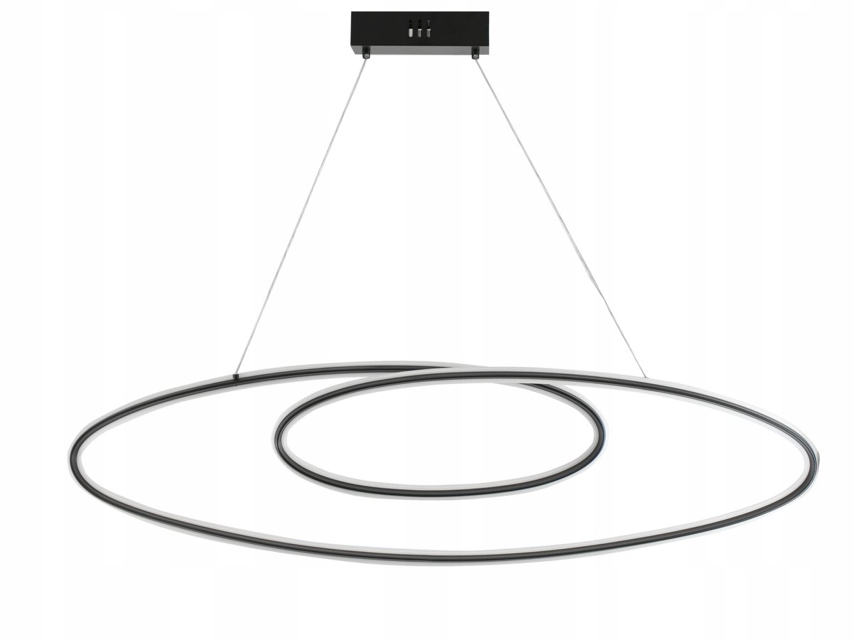 Moderne LED Plafondlamp Lint 102cm Zwart - Neutraal Wit