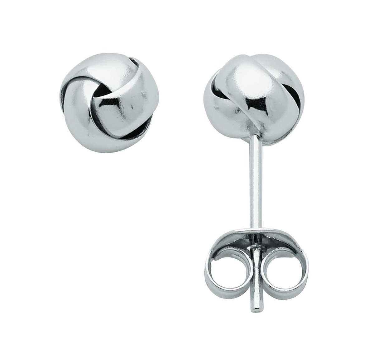 Oorstekers 925-rh knoop