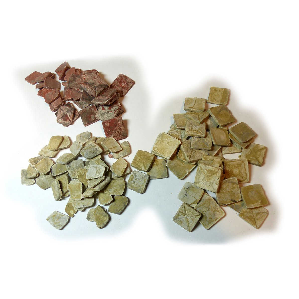 Geboortepakket Gennesaret - Set vloertegels - met 50 vloertegels (Sinai), 40 vierkante vloertegels (Sinai), 20 vloertegels (Baksteenrood) en 20 vierkante vloertegels (Baksteenrood)