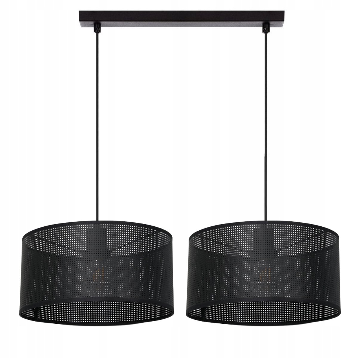 Moonlight MESH Hanglamp Zwart - 2-lichts, E27, 60W