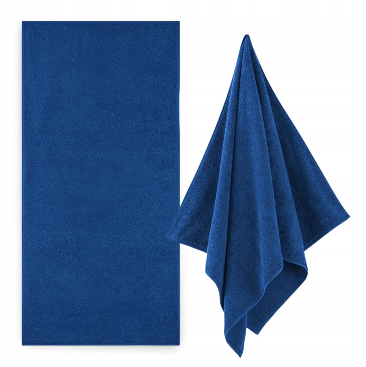 Zwoltex Kiwi 2 Handdoek Blauw 30x50cm - Luxe Katoen 500g/m²