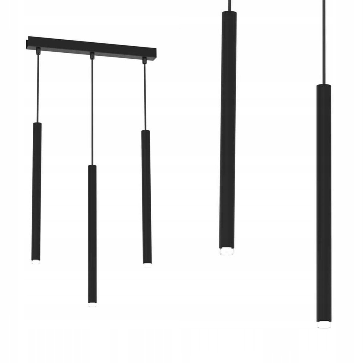 Milagro Monza Hanglamp Zwart G9 3x8W MLP8840