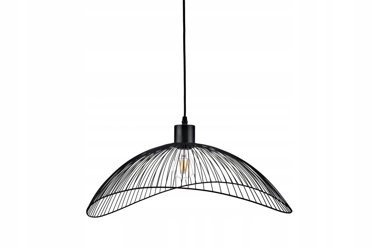 GTV Reto Hanglamp Zwart E27 IP20 - Stijlvolle Loft & Vintage Verlichting