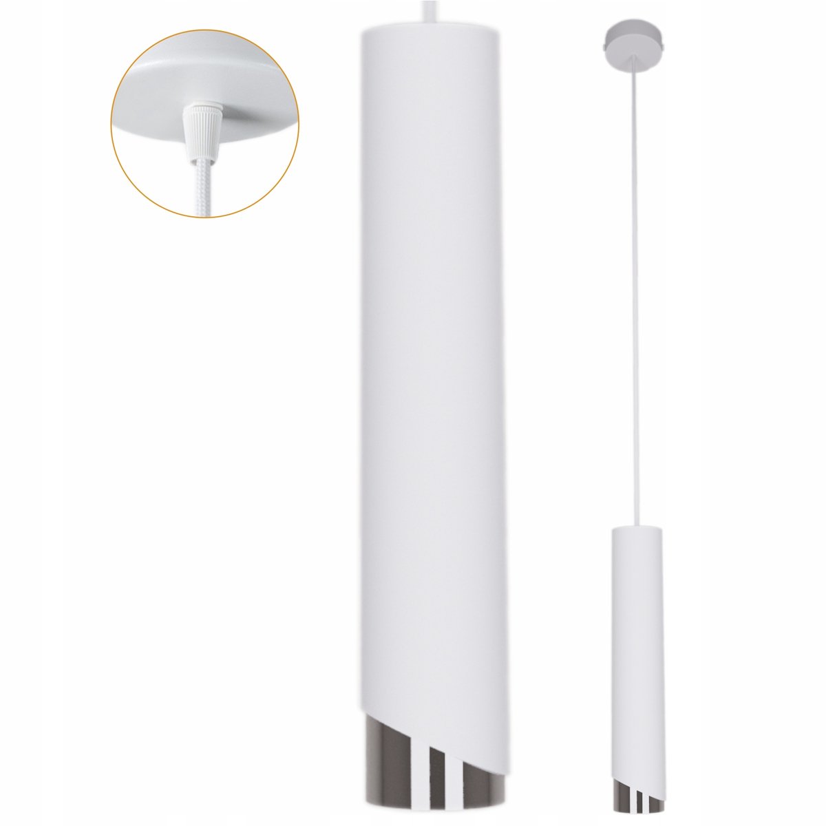 Luxe Metalen Plafondlamp Tuba LED 40W - Stijlvolle Verlichting