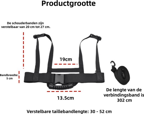 1 stuk - Skiuitrusting - Skiharnas voor Kinderen - Ski Trainingsriem voor Beginners - Veiligheidsgordij voor Sleeën en Leren Skiën - Adjustabele Hengel met Trekkoord - Roze van Sunbly — afbeelding 3