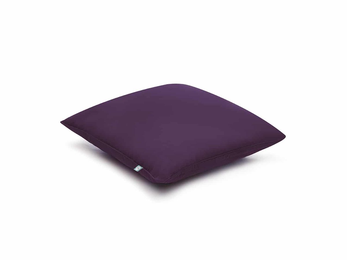 Basic Kussenhoes Aubergine Katoen 30x60 cm met Rits