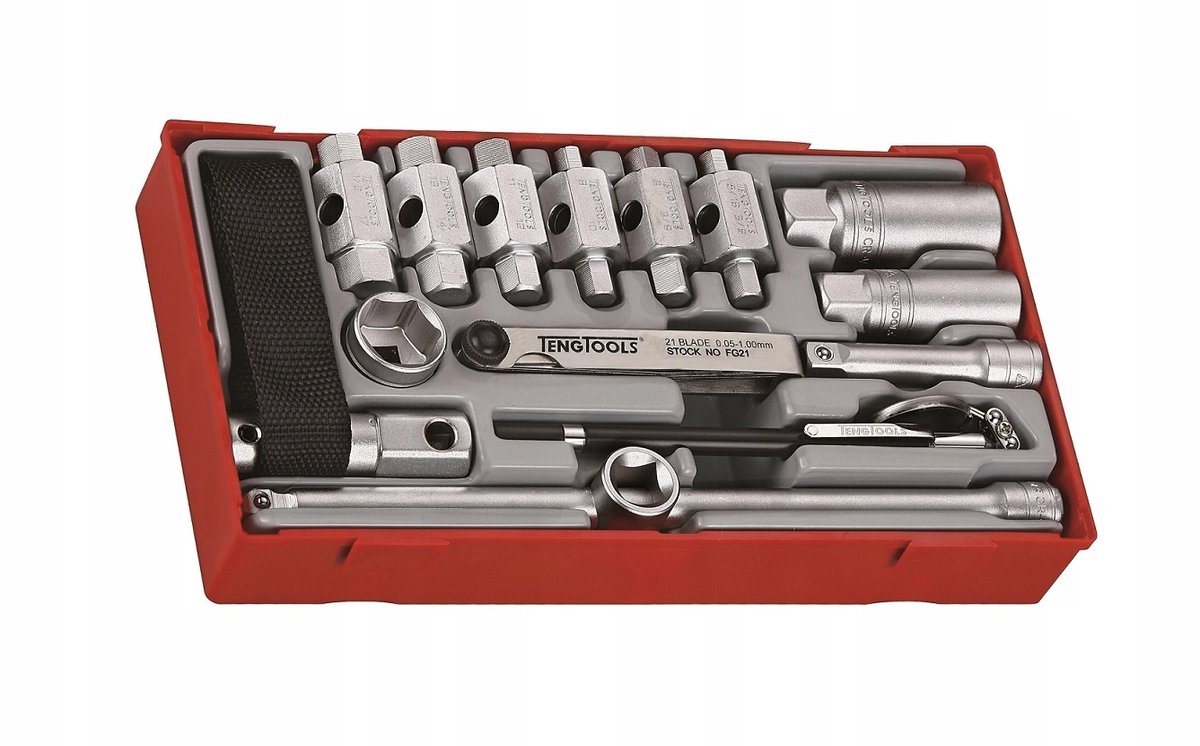 Teng Tools TTOS16 16-delige set oliefilter- en bougiesleutel