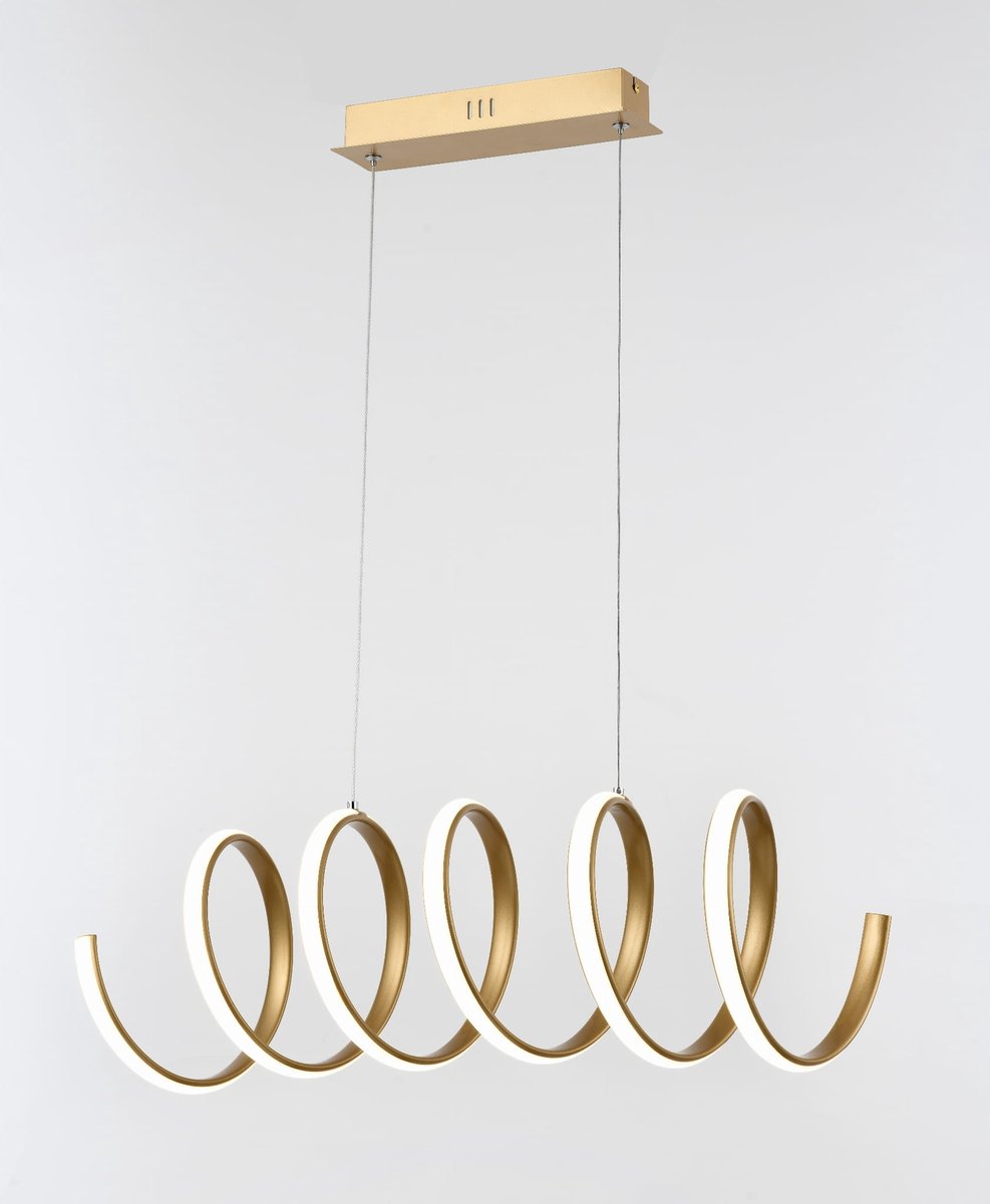 Ribbon Plafondlamp Mat Goud LED - Stijlvol en Energiezuinig