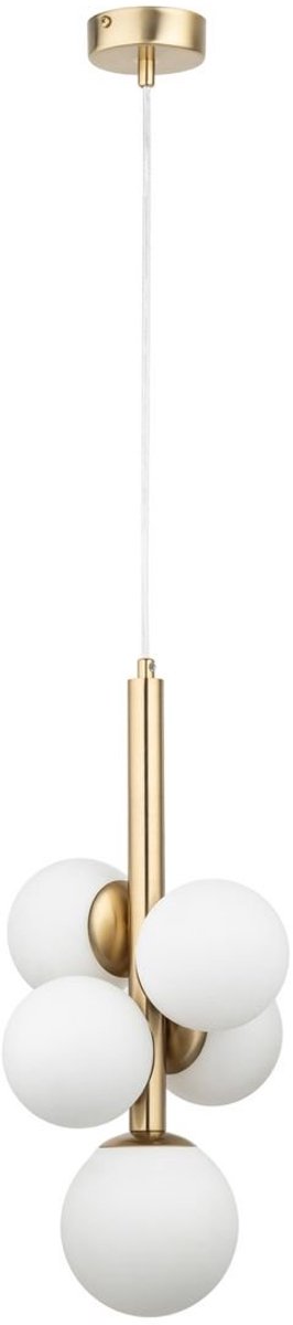 Sigma PERLA LUX 5 Hanglamp - Geel/Goud/Wit - 5x G9