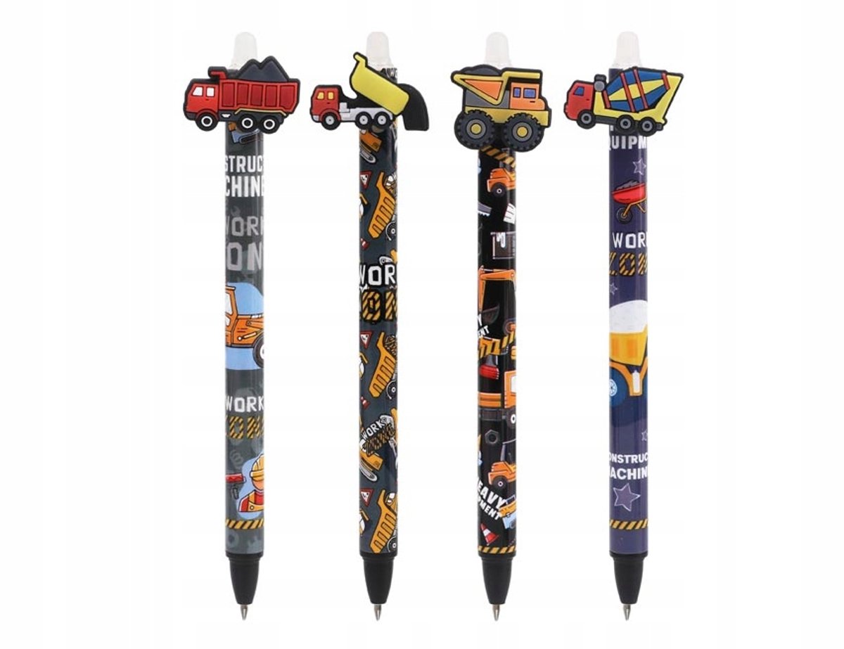 MFP Vrachtwagen Uitwisbare Pen Blauw 0,5 mm - Schrijf, Wis, Corrigeer