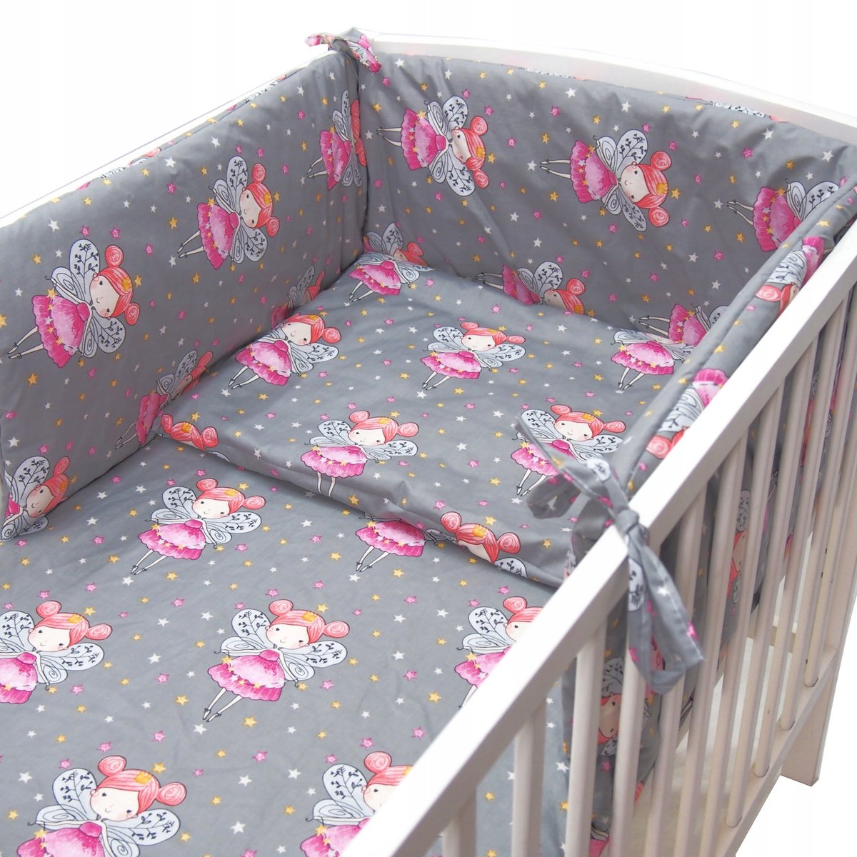 Kerstin Kinderledikant Beddengoedset 120x90 cm met Bumper