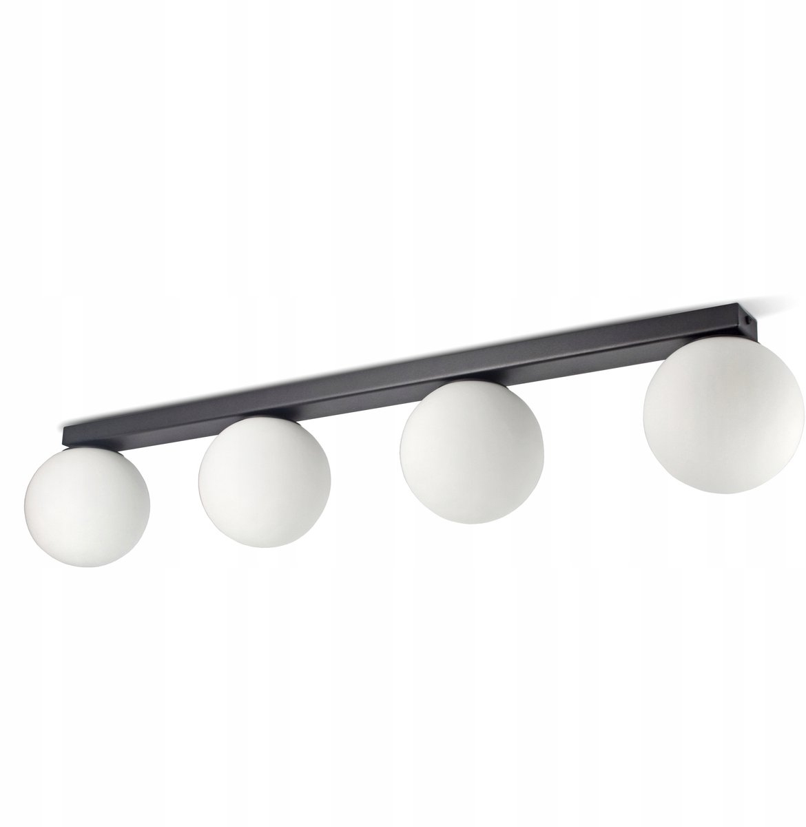 LED glazen plafondlamp G9 4x15W mat wit 90cm