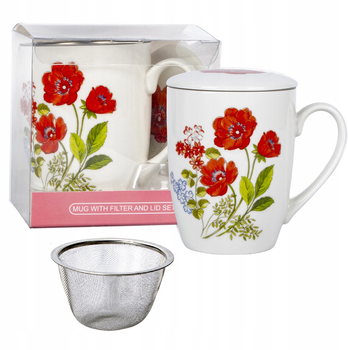 Livello Porseleinen Theemok met Zeef en Deksel - 350 ml