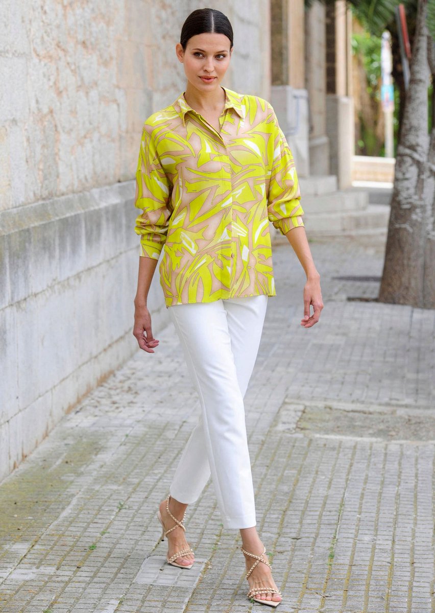 ALBA MODA Gedessineerde Blouse Blouse met print