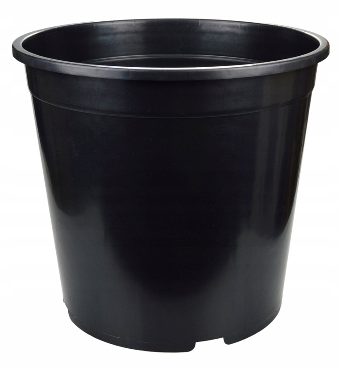 Ronde kweekpot 30x28cm 14L zwart kunststof - Set van 10