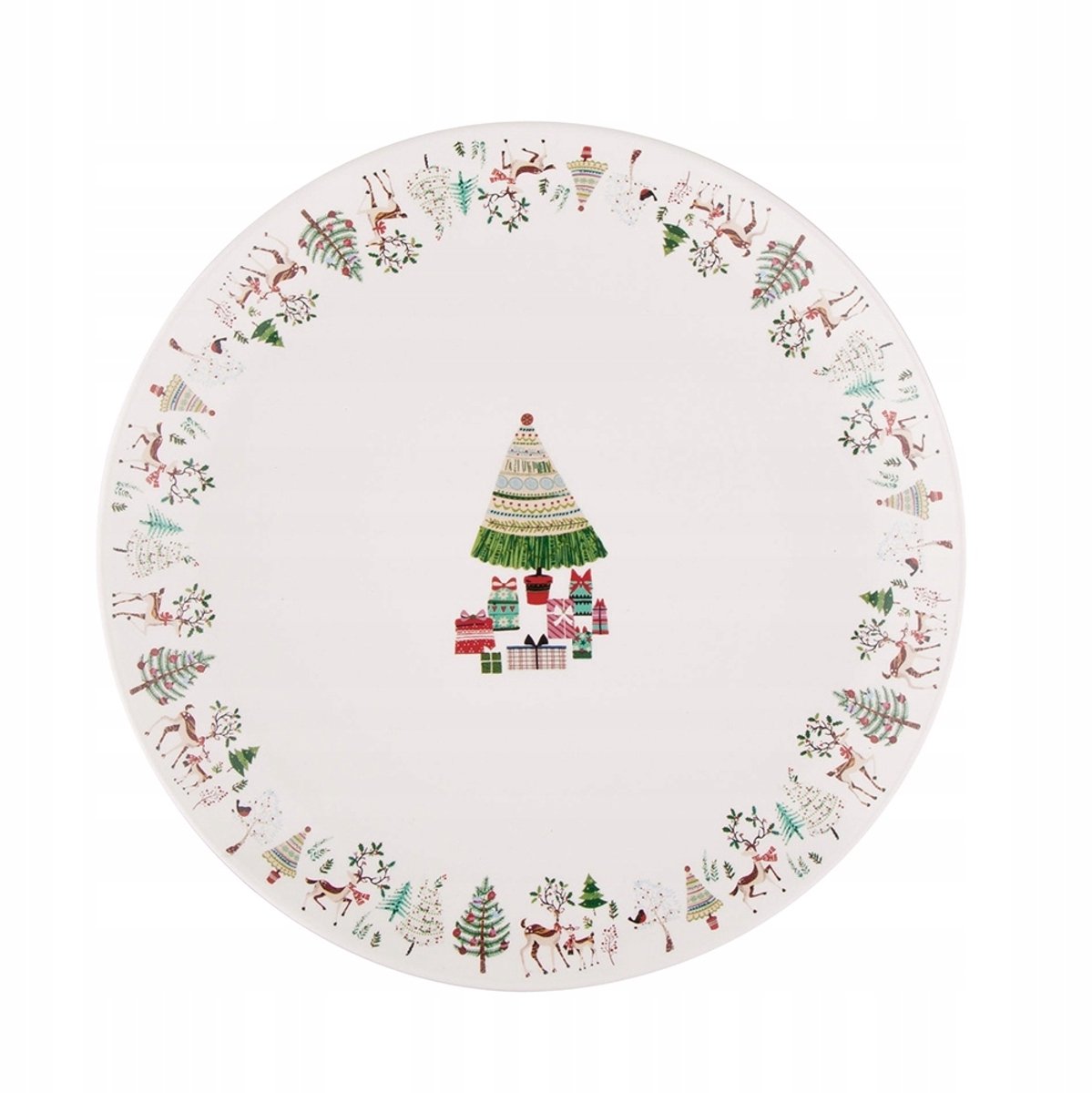 Kerst Dessertbord 20 cm - Porselein - Kerstboom Collectie