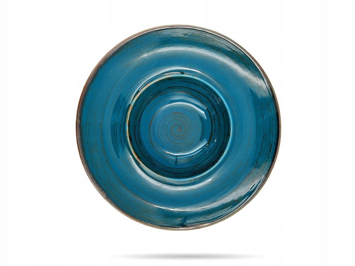 Bogucice Nostalgie Lazur Diep Pastabord 28cm - Uniek Turkoois