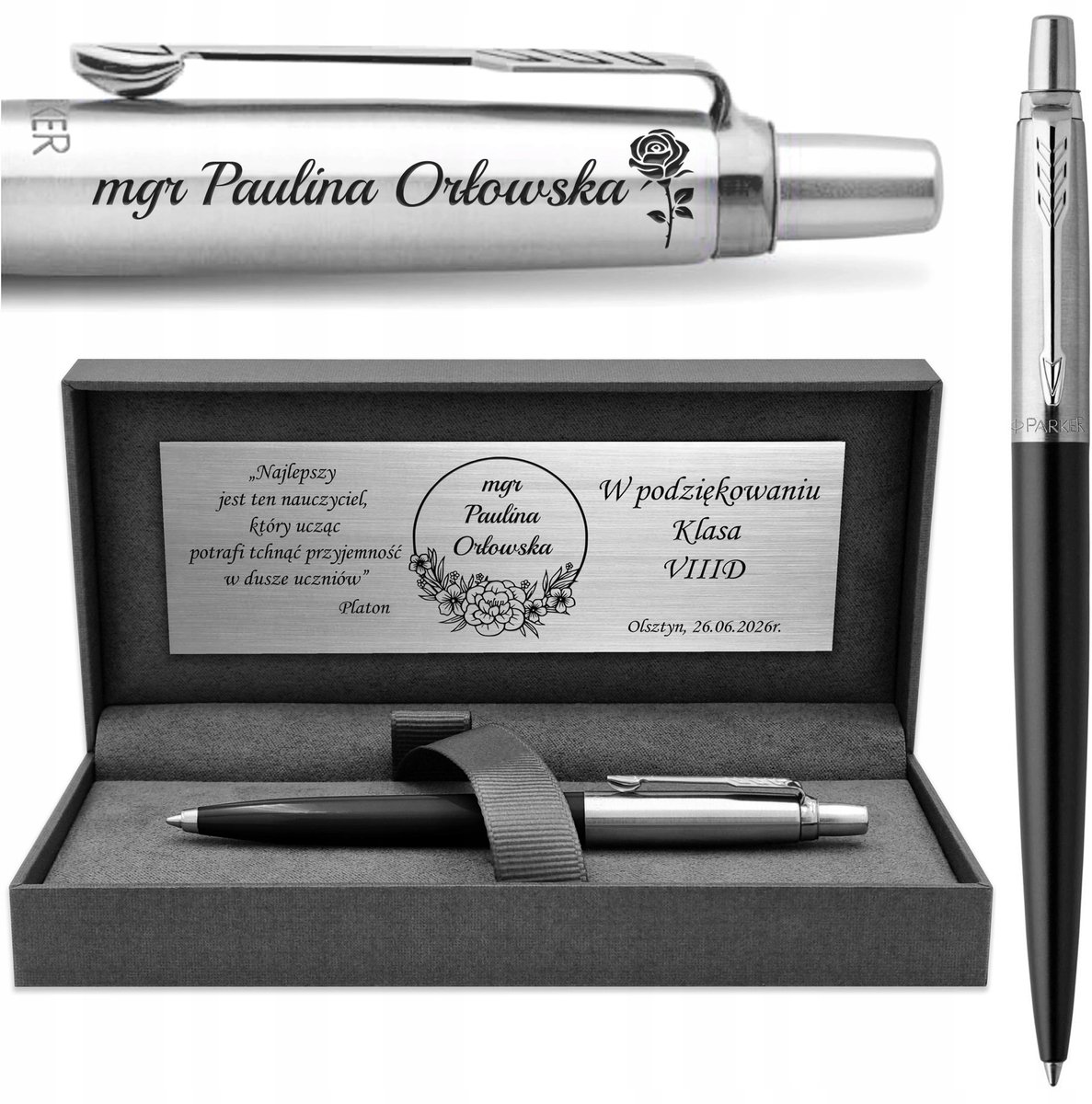Parker Jotter 60 compacte balpen met gravure - elegant cadeau